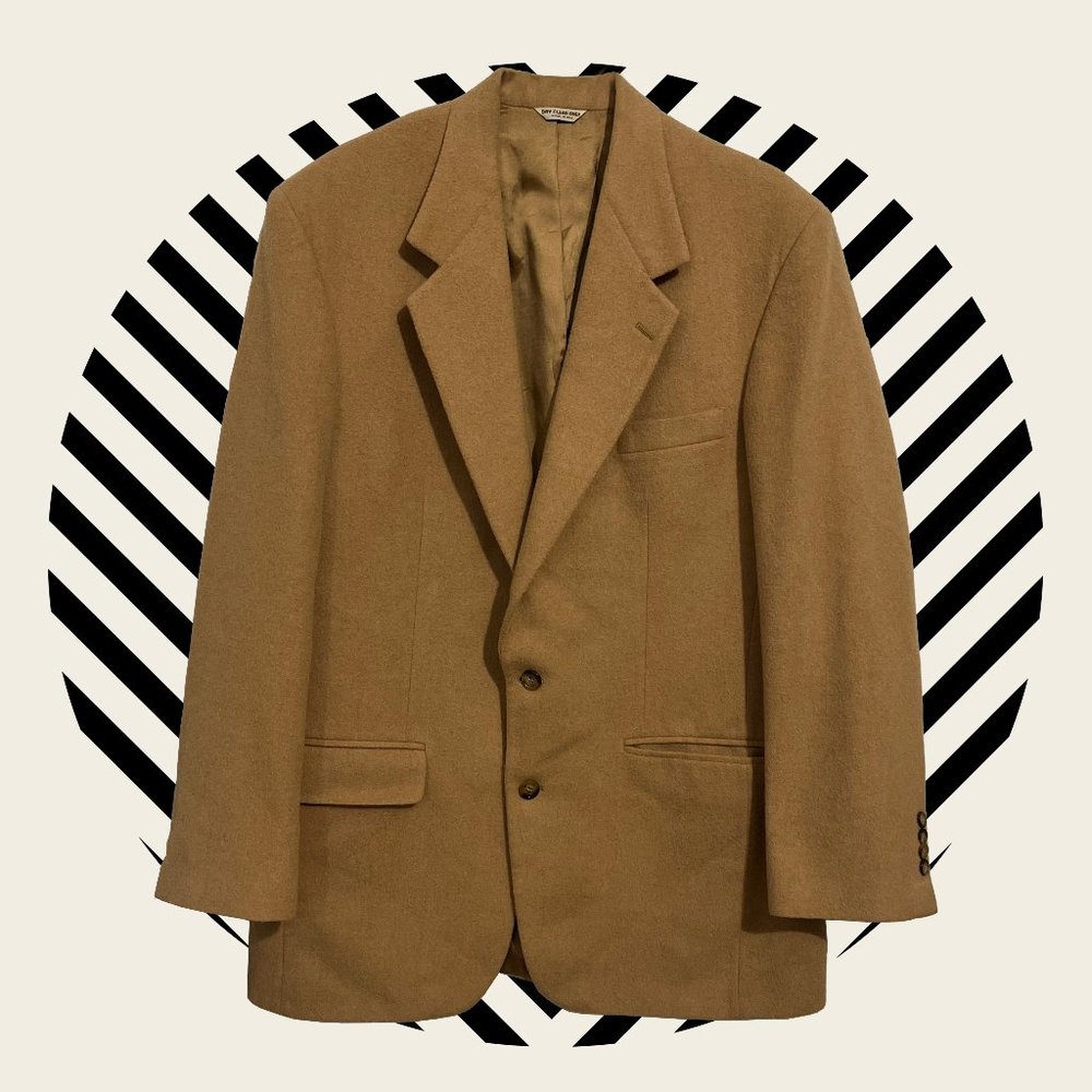 Custom tailored camel hair